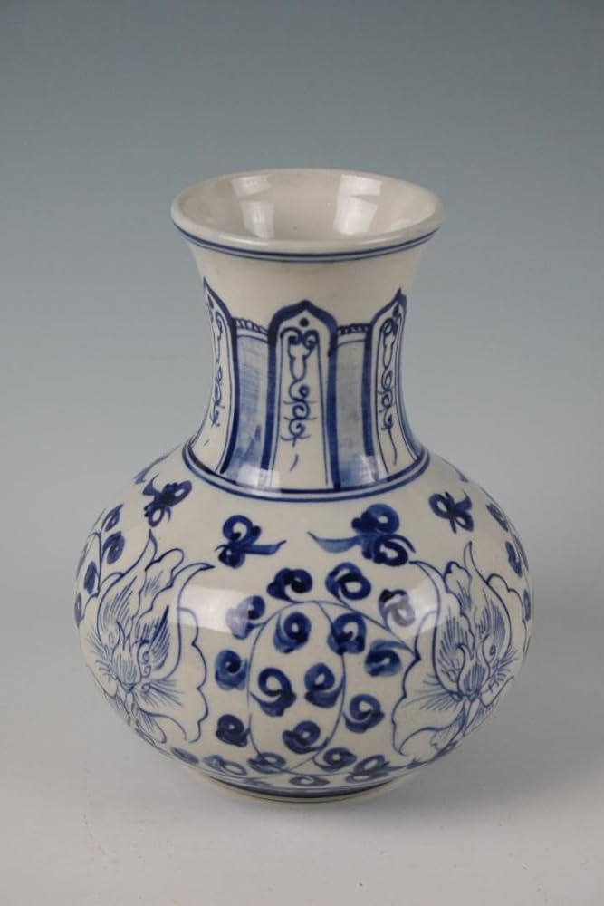 高麗 鉄絵灰釉徳利 絵高麗『唐草文』 広口瓶 花器 茶道具 陶芸アンティーク